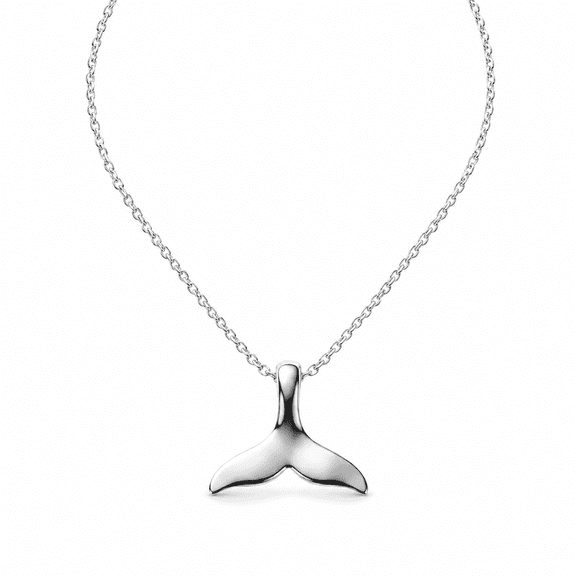 Dolphin Tail Pendant Necklace for Women, Ocean-Inspired Charm Chain Necklace, Stainless Steel Fashion Jewelry for Everyday Wear & Gift