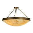 thumbnail image 5 of Meyda Tiffany 148961 Dionne 3 Light 30" Wide Semi-Flush Bowl Ceiling Fixture - Copper, 5 of 7