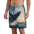 thumbnail image 2 of Goofa Dancing Whale Printed Mens Swim Trunks Summer Quick Dry Short Beach Swimwear Bathing Suits-, 2 of 9