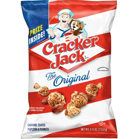 Cracker Jack Original Caramel Coated Popcorn & Peanuts, 4.125 oz Bag