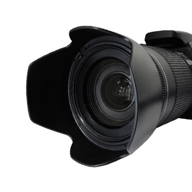 Tulip Shaped Anti Lens Flare Hood for Nikon 55200mm II and AFS 18