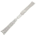 thumbnail image 4 of HOMEMAXS 24mm Stainless Steel Bracelet Watch Band Strap Curved End Solid Links (Silver), 4 of 7