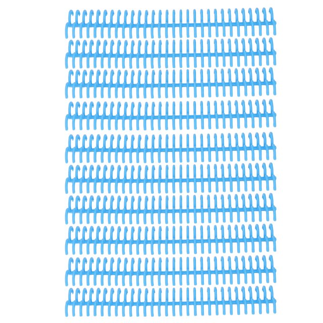 Outil de Reliure de Papier, 22mm de Diamètre Intérieur Rouille et Anticorrosion Peigne Résistant à l'Usure Réutilisable PP pour le Magasin Bleu