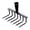 B, variant on Eqslft Heavy Duty Garden Rake Head, Carbon Steel Gardening Rake Replacement Head, Cultivator Tool for Loosening Soil and Weeding(7 Tines)