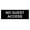 Black / Silver, variant on Basic No Guest Access Sign (White) - Small