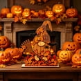 thumbnail image 3 of CSEONE Indoor Halloween Decor, 2D Halloween Pumpkin Ghost Table Decor, Wooden Standee Mantel Shelf Decoration, Flat Halloween Decor for Festive Party Display, B, 3 of 7