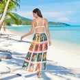 thumbnail image 7 of FORMRS Womens Beach Sarong Semi-Sheer Bikini Wrap Skirt Swimsuit Cover-ups, Jungle Stamp, 7 of 7