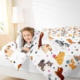 thumbnail image 4 of Feelyou Teens Dog Animal Twin Comforter Sets, Cute Dalmatian Bedding Set, 2pcs, 4 of 8