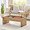 Rectangle Table-natural, variant on QHITTY Fluted Coffee Table with Lifting Top, Oval Wood Lift Top Coffee Table with Hidden Compartment, Mid Century Pull up Center Tables for Living Room, Office - Black