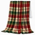 thumbnail image 2 of Classic Plaid Autumn Harvest, Festive autumn celebration Scene, Warm Flannel Blanket for Living Room and Reading Nook with Detailed Artwork, Art Lovers person's Day Gift, Artistic Home Decor, 2 of 9
