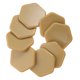 thumbnail image 1 of 8pcs Furniture Pad Hexagonal Furniture Slider For Carpet Chair Hardwood Floor, 1 of 3