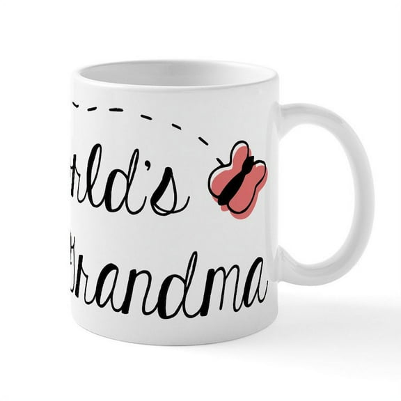 CafePress - World's Best Grandma - 11 oz Ceramic Mug - Novelty Coffee Tea Cup