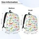 thumbnail image 2 of Disketp Happy Easter Rabbit Mochila de Lona Estampada, Mochila Escolar de Viaje Ligera para Estudiantes y Portátil-Medium, 2 of 5