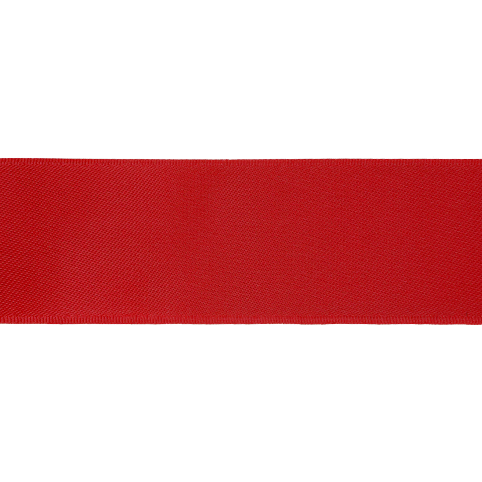 LaRibbons 1 1/2" Red Double Face Satin Ribbon, 50 Yards