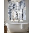 thumbnail image 6 of Sheer Curtains 63 Inches Long, Grey Forest Light Filtering Window Curtains for Living Room/Bedroom, Abstract Vintage Oil Painting Trees Rod Pocket Voile Sheer Curtain Drapes, 52"W x 63"L, 2 Panels, 6 of 8