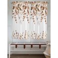 thumbnail image 5 of Brown Eucalyptus Leaves Living Room Curtains 72 Inches length, Farmhouse Botanical Watercolor Window Treatment Curtain Drapes, Light Filtering Drapes for Bedroom Laundry Room, 52"x72", 2 Panels, 5 of 7