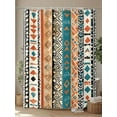 thumbnail image 4 of Bohemian Patterns Shower Curtain, Coloed Seamless Stitching Waterproof Shower Curtain Set with 12 Hooks Lightweight Washable Fabric Shower Curtains for Bathroom 48x72 Inches, 4 of 6