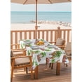 thumbnail image 2 of Outdoor Tablecloths with Umbrella Hole & Zipper, Summer 60 x102 Inch Rectangle Tablecloths, Botanical Tropical Plants Camels Palm Tree Animals Waterproof Table Cloth, Patio/Pool/Picnic Table Covers, 2 of 8