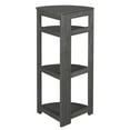 thumbnail image 7 of Niche Flip Flop 34 Inch Folding 3-Shelf Corner Bookcase, No Tools Assembly, Sturdy Solid Wood, Easy Setup, Space-Saving Bookshelf for Home, Office, Dorm, Living Room, Bedroom, Grey Finish, 7 of 7
