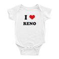 thumbnail image 1 of I Heart Reno Love Funny Cute Baby Bodysuits, 1 of 5