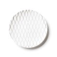 thumbnail image 3 of Fouet Décoratif Blanc et Argenté Assiettes Jetables Pack Combo, 32 Pcs, 3 of 3