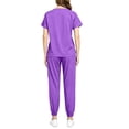 thumbnail image 6 of Trikvn Nursing Scrub Sets for Women Classic V-Neck Medical Uniforms Short Sleeve Top and Elastic Waist Jogger Pants Athletic Stretch Healthcare Apparel with Pockets, 6 of 6