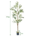 thumbnail image 6 of VECELO Artificial Olive Tree 6FT Tall Potted Decorative Faux Silk Olive Tree for Home Office Floor Room Decor Plant Indoor Outdoor, 6 of 8