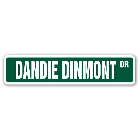 DANDIE DINMONT Street Sign dog puppy breeder pet yard | Indoor/Outdoor | 24" Wide