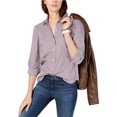 thumbnail image 1 of Camisa con botones Tommy Hilfiger Pata de gallo para mujer rojo pequeño, 1 of 1