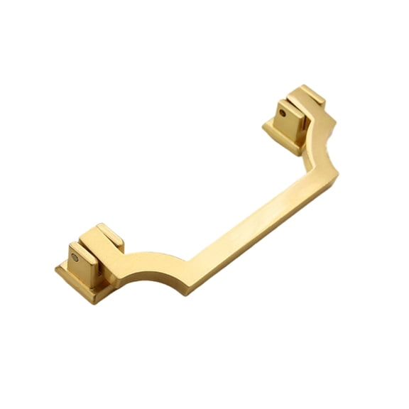 Luxurious Chinese Inspires Gold Cabinet Pull Metal Furniture Hardware Gold Drawing Handle for Shoe Cabinets & Drawers