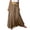 Coffee, variant on Long Skirts for Women Cotton Linen Maxi Skirt, Elastic High Waist A-Line Skirt, Solid Color Flowy Long Skirt, Casual Boho Swing Skirt with Pockets,Beige L