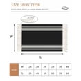 thumbnail image 2 of Black Striped Washable Area Rug 3'x5', Farmhouse Black White Stripes Woven Cotton Tassels Kitchen Rugs, Non Slip Indoor Door Mat Throw Carpet for Entryway Living Room Nursery Laundry Room, 2 of 9