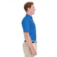 thumbnail image 3 of Harriton Foundation 100% Cotton Short-Sleeve Twill Shirt Teflon (M582) French Blue, XL, 3 of 3