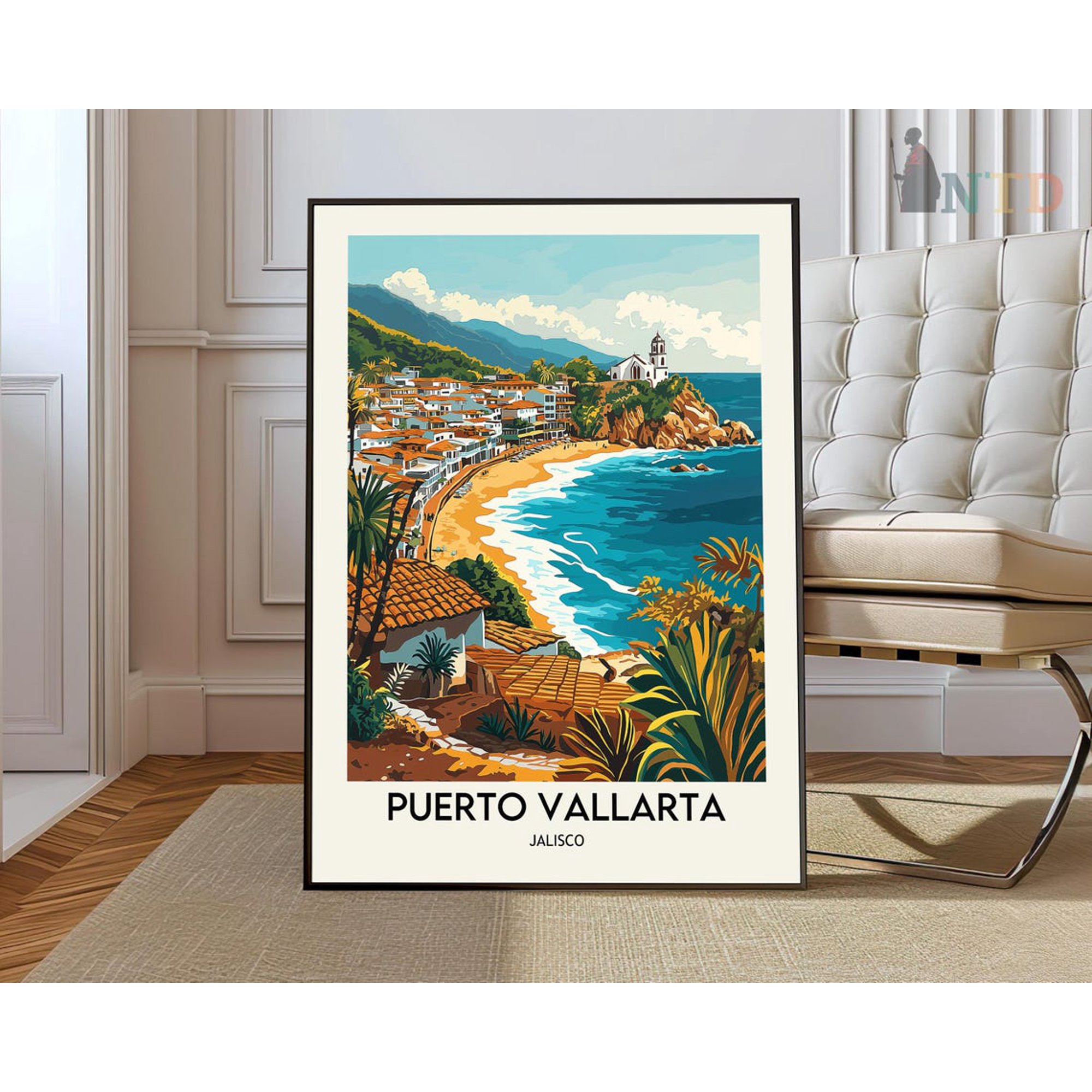 Puerto Vallarta Mexico Beach Poster Unframed Paper Print