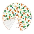 thumbnail image 2 of Daiia Cute Carrot Drawing Merry Christmas Tree Skirt , Xmas Large Lace-up Tree Skirt, Santa Snowflakes Rustic Home Decorations New Year Party Farmhouse Decor-48", 2 of 7