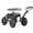 Green & Black, variant on Kinsuite Garden Cart Rolling Work Utility Wagon, Red, 360 Degree Swivel Seat, Adjustable Handle, 4 Rubber Wheels, Tray and Basket for Convenient Storage