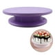 thumbnail image 1 of giratorio para tartas, soporte antideslizante para tartas, giratorio para decoración de tartas, de cocina, herramienta para hornear Púrpura Macarena tocadiscos para decorar pasteles, 1 of 7