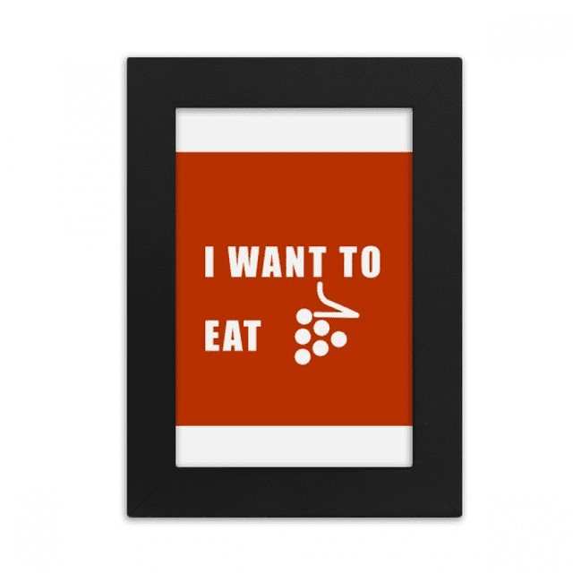 Eat Grape Desire Life Art Deco Fashion Desktop Photo Frame Picture Display Art Painting Exhibit