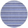 thumbnail image 2 of Addison Rugs Chantille Indoor/Outdoor Transitional Stripes Blue Washable Round Rug, 8' x 8', 2 of 6