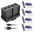 thumbnail image 1 of Kastar 4-Pack Battery and Quadruple Charger Compatible with Sony Cyber-shot DSC-TX1, Cyber-shot DSC-G3, Cyber-shot DSC-T2, Cyber-shot DSC-T70, Cyber-shot DSC-T75, Cyber-shot DSC-T77 Cameras, 1 of 7