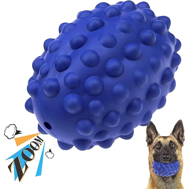 Juguete indestructible para perros, juguete chirriante de caucho natural no tóxico, cepillo de dientes resistente para perros