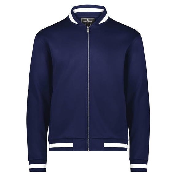 Holloway B24464586 V-Street Full-Zip Jacket, Athletic Heather & White - Extra Large