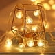 thumbnail image 4 of Guirnalda De Luces Led Transparentes Para Árbol De Navidad, 1.7cm, 10 Luces Led Blancas Cálidas A Pilas, Para Decoración Navideña En Interiores Y Exteriores, Color Blanco (1 Unidad) Rkxzt, 4 of 9
