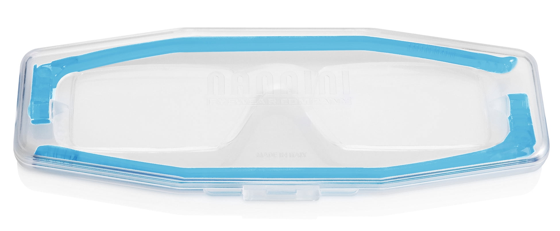 Nannini Compact One Travel Reading Glasses Baby Blue Temples Optics 1.0