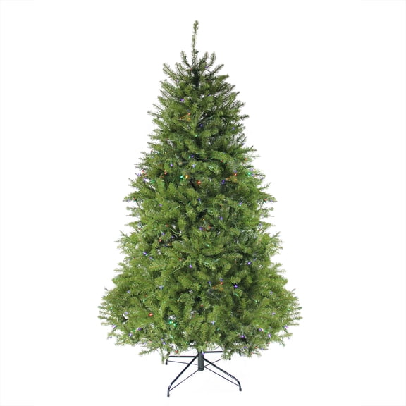 Northlight 6.5' Prelit Artificial Christmas Tree Full Northern Pine - Multi-Color LED Lights