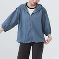 thumbnail image 6 of KyCheLot Women's Plus Size Coats Long Sleeve Zip up Solid Color Hoodie Jackets Loose Breathable Workout Clothes, 6 of 7