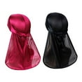 Xinduolei Durag Colour Options Silk Du Rags for Men & Women for