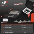 thumbnail image 3 of A-Premium 12.82 inch (325.60mm) Front Drilled and Slotted Disc Brake Rotors + Ceramic Pads Kit Compatible with Select Dodge Models - Ram 2500 Van/Ram 3500 Van 1999-2003, B2500/B3500 1998, 6-PC Set, 3 of 8