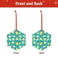 thumbnail image 2 of Hirioo Lemon Blue for Acrylic Christmas Pendant Hanging Christmas Tree Ornaments, Car, Home, Office Gift Decor-Hexagon, 2 of 7