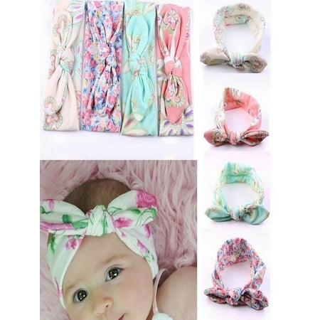 - Babula Baby Girls Bow Flower Accessories 4 PCS Headband